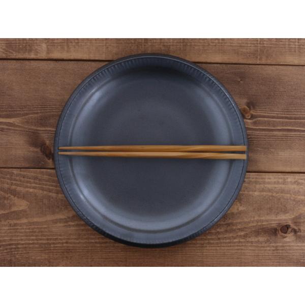 大皿 24.5cm 銀彩鉄結晶和食器 ディナープレート ワンプレート お皿