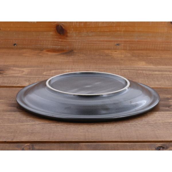 大皿 24.5cm 銀彩鉄結晶和食器 ディナープレート ワンプレート お皿