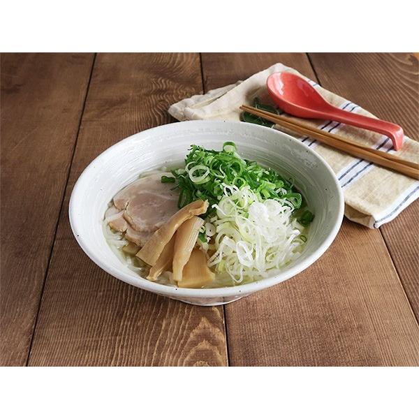 どんぶり 粉引 しのぎ刷毛目 6.3ラーメンどんぶり（19.7cm）丼ぶり 丼