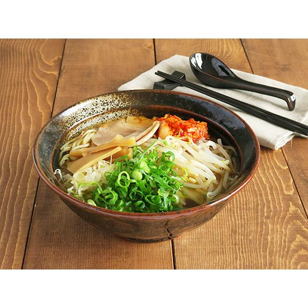 ラーメン鉢 和食器 黒 油滴結晶 石目 6.8寸ラーメン丼 丼ぶり ラーメン