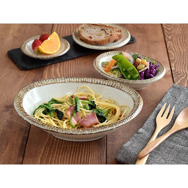 和食器 楕円鉢（渕錆粉引）中鉢 楕円中鉢 カレー皿 パスタ皿 パスタ