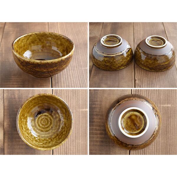 陶器の丼ぶり 金色の鶴アンティーク品