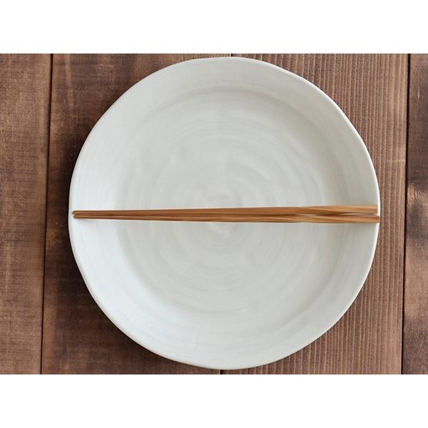パスタ皿　クリーム色の平らな皿24cm 20枚 大皿 24cm 渦刷毛目 クリーム 和食器 お皿 大皿 皿 プレート 主菜皿