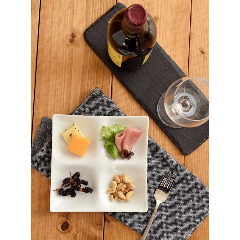 ビュッフェプレート 4品皿 ホワイトグッドデザイン賞 ビュッフェ皿 中