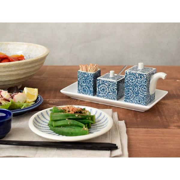 角楊枝入れ たこ唐草 和食器 爪楊枝入れ つまようじ入れ ようじ入れ
