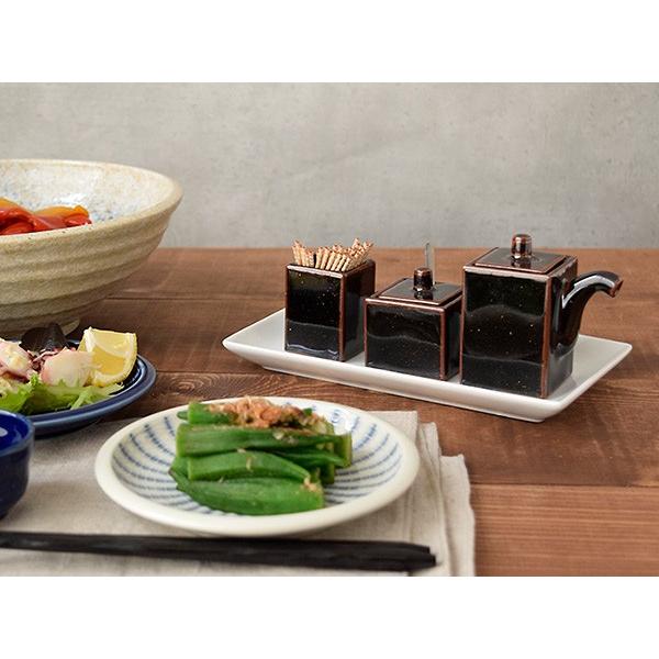 角楊枝入れ 天目 和食器 爪楊枝入れ つまようじ入れ ようじ入れ ピック