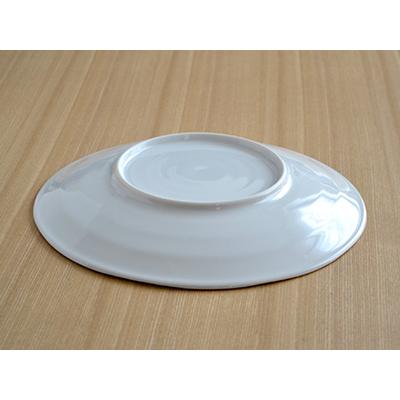 パスタ皿 丸皿 軽い和食器 うず 大皿 白 8寸 25cm ワンプレート 白い