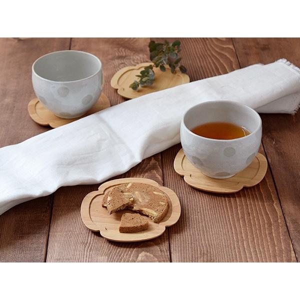 ミツカン コースター 2枚セット 木製コースター4枚セット 花型 minoruba（ミノルバ） コースター
