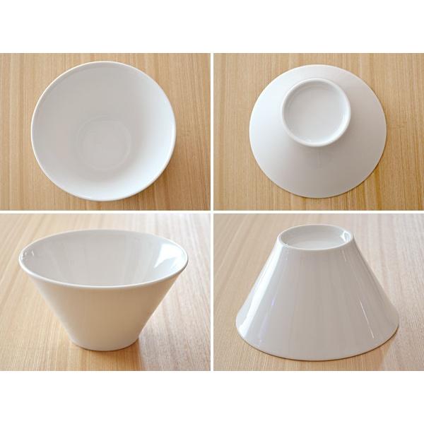 ホワイト 台形マルチボウル （M） 4個セット洋食器 モダン シンプル