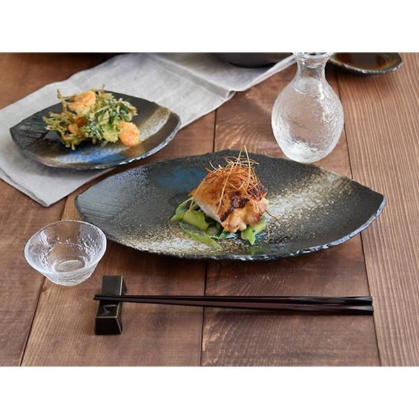 和食器　黒備前　大皿　中皿　6枚セット 黒海シリーズ 6点 食器セット和食器 おしゃれ モダン 和モダン 黒い