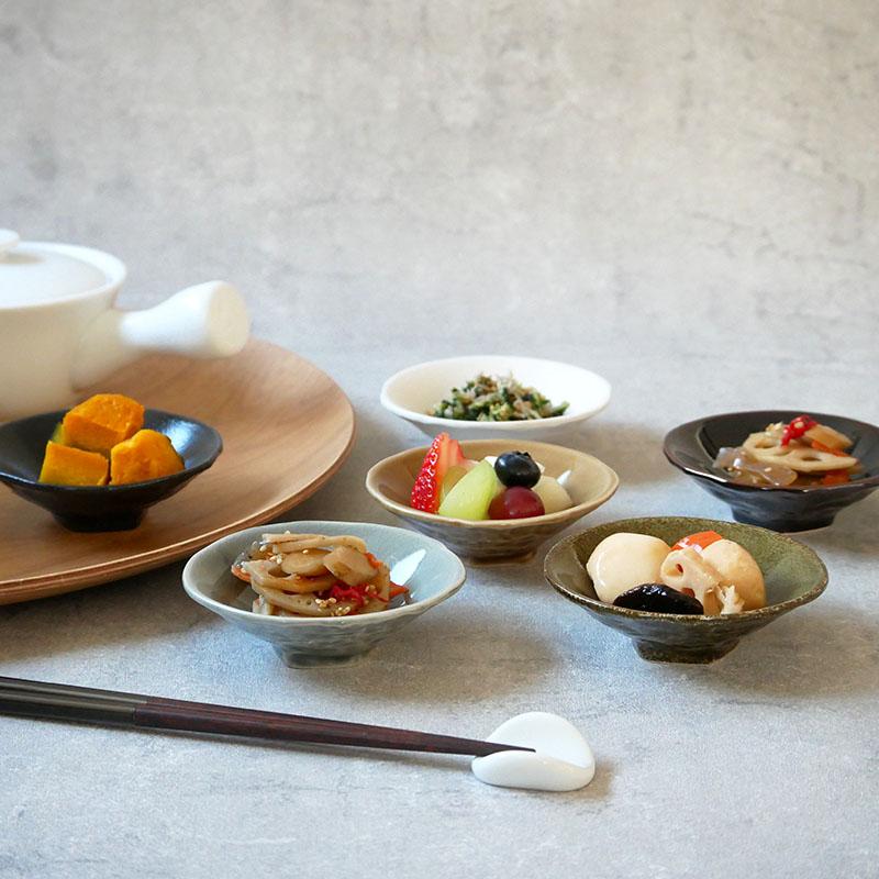 日々にちにち たたき深小皿 10cm 6色セットお皿 皿 食器 和食器 日々にちにち たたき深小皿 10cm 6色セットお皿 皿 食器 和食器