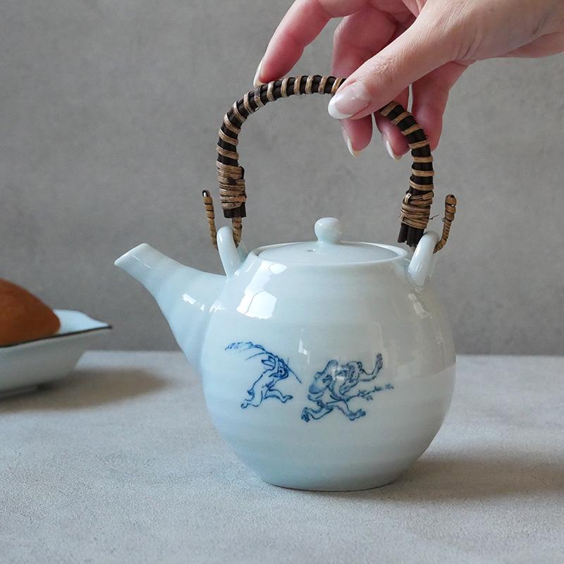 土瓶 500cc 鳥獣戯画 急須 ポット 茶器 ティーポット 日本茶 ドリンク