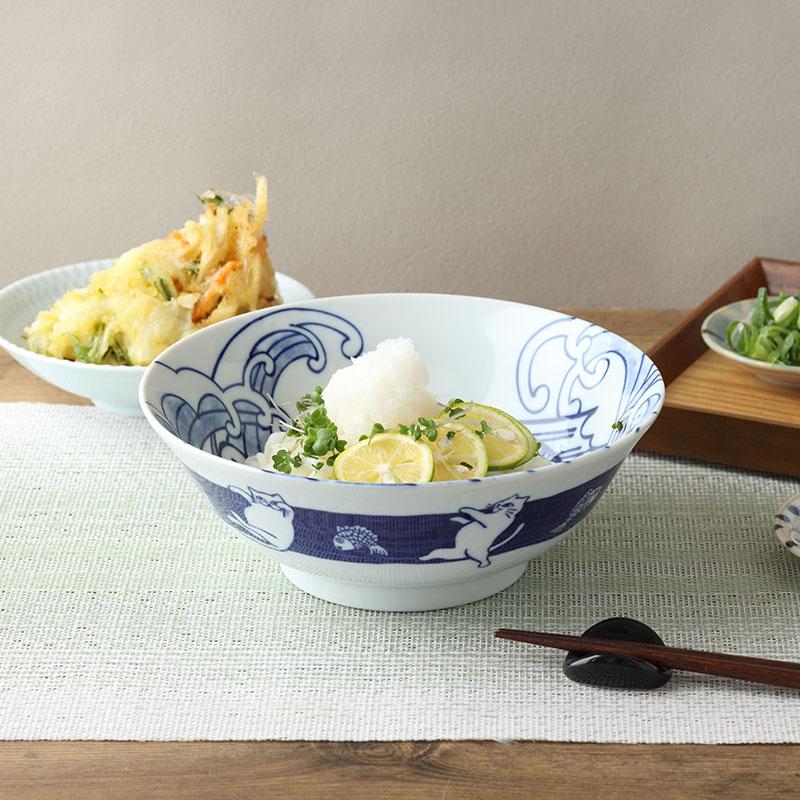 ラーメンどんぶり 4点セット 19.5cm 帰ってきた ねこまるけ ネコトタイ