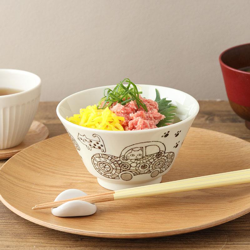 どんぶり 4点セット 2サイズ×各2点 帰ってきた ねこまるけ 反り丼