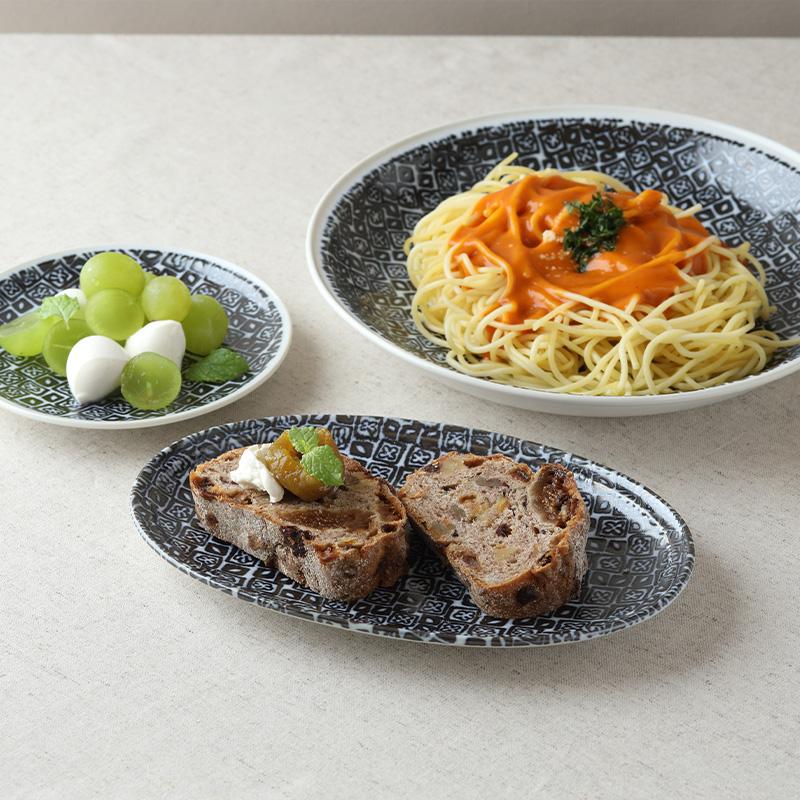 プレート 食器6枚セット 2人用 シーズ seeds 藍色 3サイズ×各2枚 割引