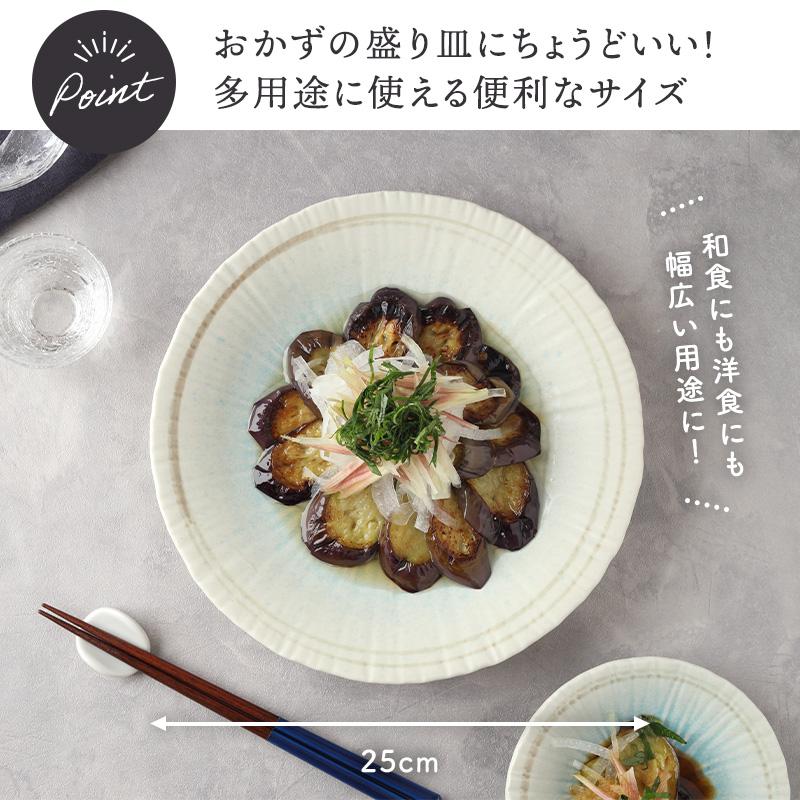 大皿 ＆ 取り皿 2人用 プレート 4枚セット 2サイズ×各2枚 雫 和食器