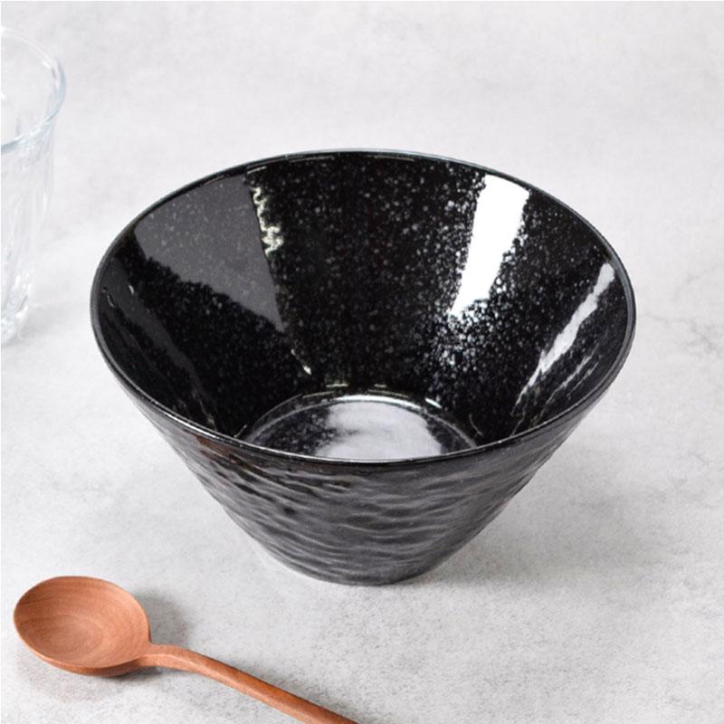 食器　丼　15個セット　まとめ売り　どんぶり　ラーメン　黒　無地　店舗用品 食器セット 台形どんぶり 4個セット 16cm スレート調 黒御影 割引