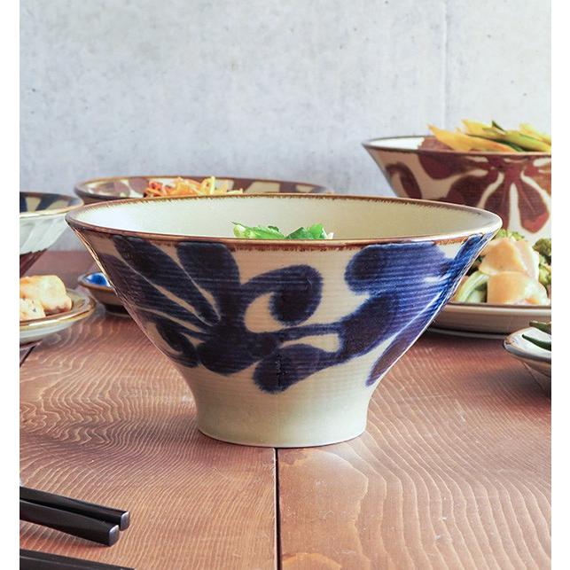 どんぶり 20cm 台形 高ハマ 琉球カラクサ 和食器 丼ぶり 丼 麺鉢