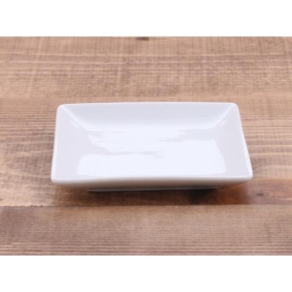 小皿 スクエアプレートSS 9cm ホワイト LAPIS豆皿 皿 さら プレート 角