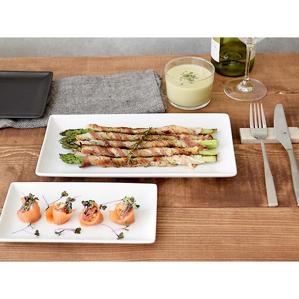長角皿 27cm ホワイト LAPIS皿 さら プレート 大皿 角皿 長皿 焼物皿