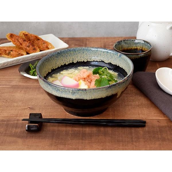 どんぶり さぬき丼 天目白流し 和食器 丼 丼ぶり 丼料理 麺鉢 めん鉢