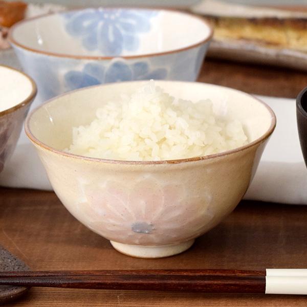 お茶碗 淡彩花 手描き一珍和食器 お茶わん ご飯茶碗 飯碗 ライスボウル