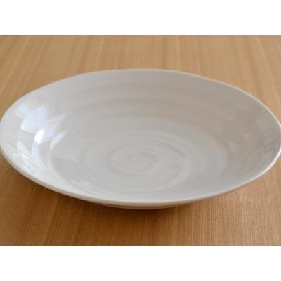 うず 軽い和食器 大きめ盛鉢 白（8寸）25cm パスタ皿 ボウル 白い食器