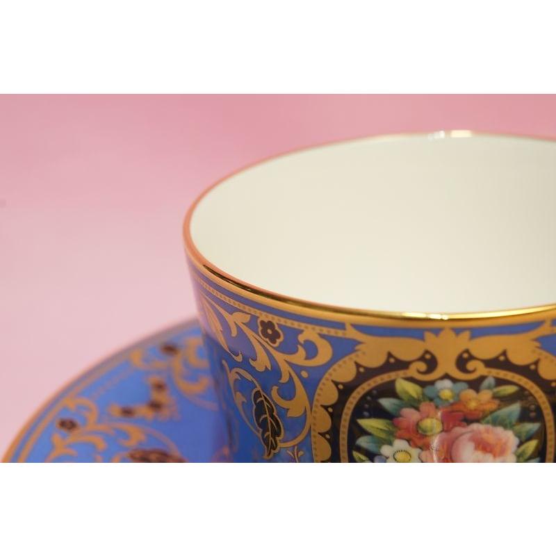ノリタケ オマージュコレクション 青絵花文 カプチーノ碗皿 : 食器の