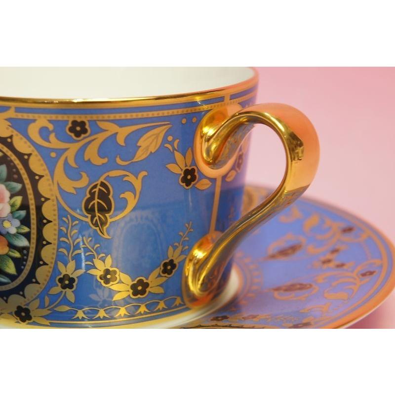 ノリタケ オマージュコレクション 青絵花文 カプチーノ碗皿 : 食器の