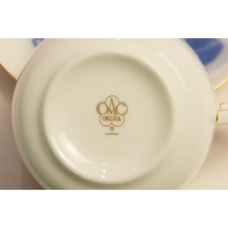 大倉陶園 ブルーローズ モーニング碗皿 :023okura-01:食器のみつはた - 通販 - Yahoo!ショッピング