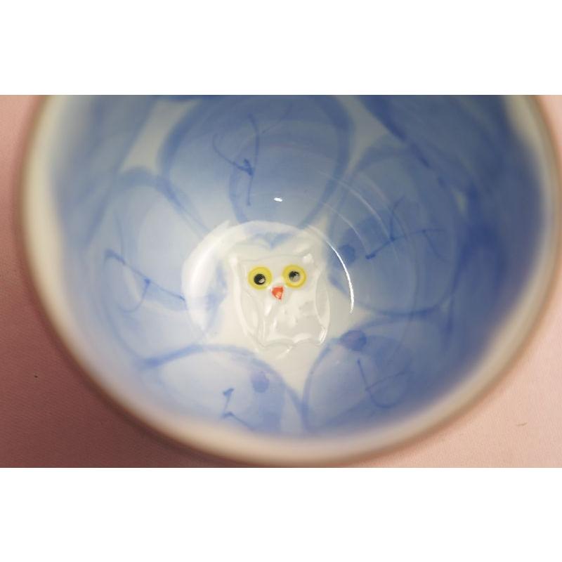 木の葉ふくろう　湯呑み（緑・大） |  | 01