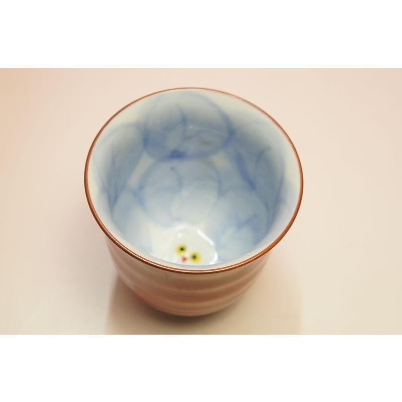 木の葉ふくろう　湯呑み（赤・小） | 