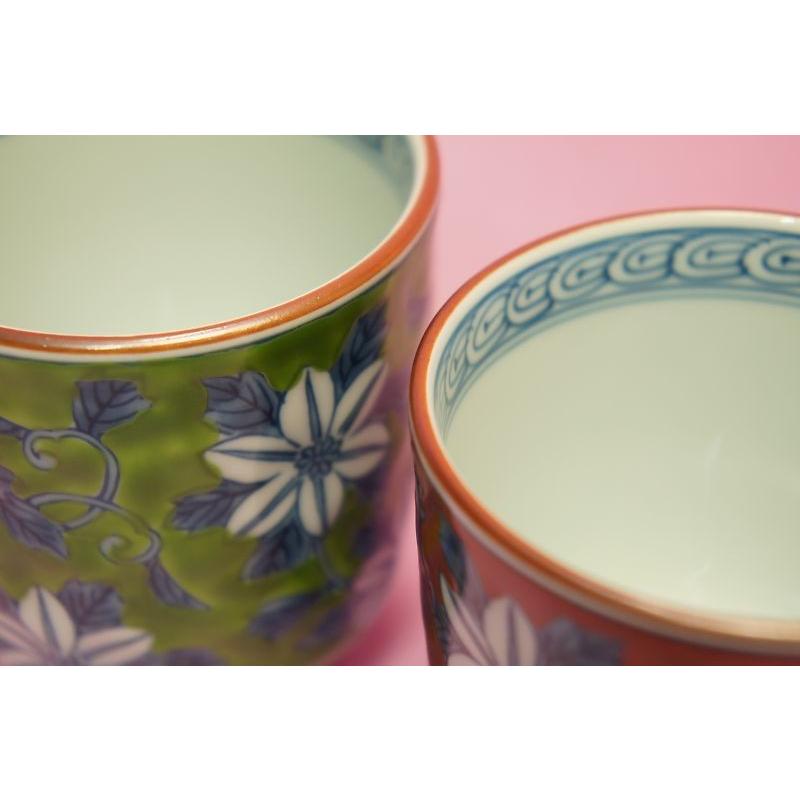 錦濃鉄仙花(鉄線花)　湯呑み |  | 01