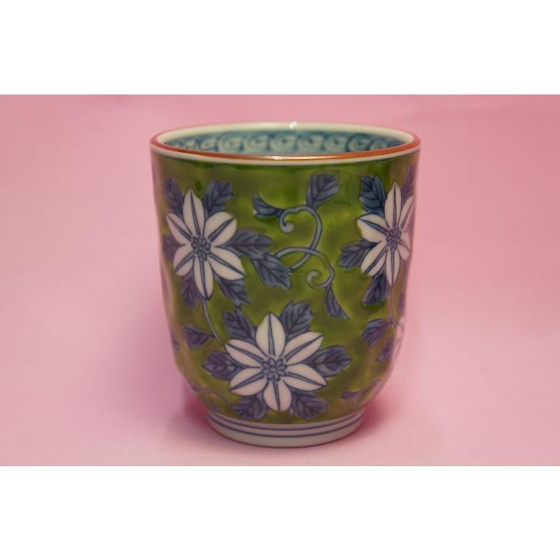 錦濃鉄仙花(鉄線花)　湯呑み |  | 03