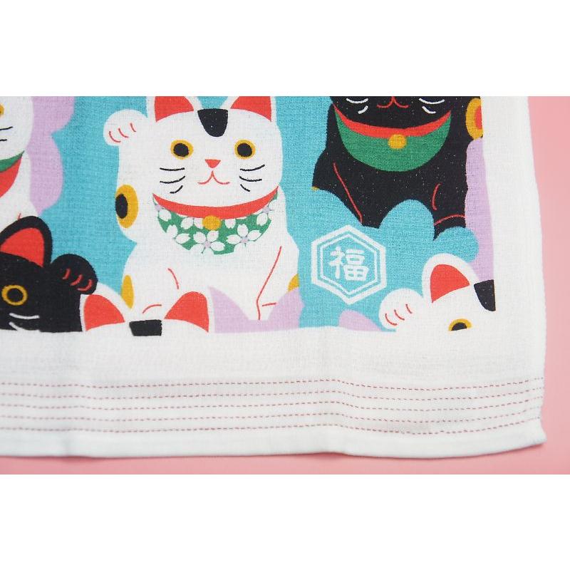てぬぐいたおる　「ラッキーキャット」[63777-002] |  | 03