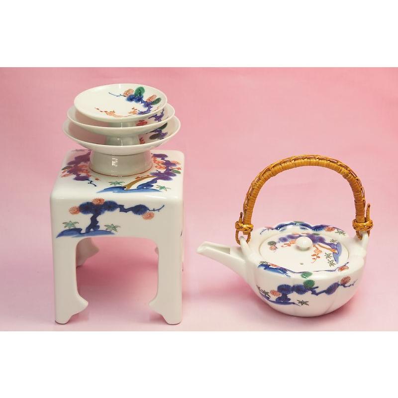 源右衛門窯 角銘々皿5枚 染錦四君子 銘々皿（角型） ｜ 有田焼の