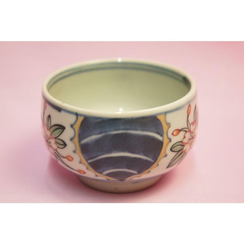 六代 佐藤走波 染錦草花文 湯呑み揃 : 食器のみつはた - 通販 - Yahoo