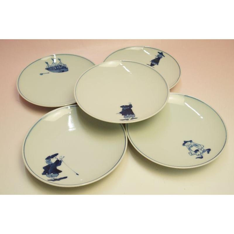 青花 絵変わり 丸銘々皿揃 : 食器のみつはた - 通販 - Yahoo!ショッピング