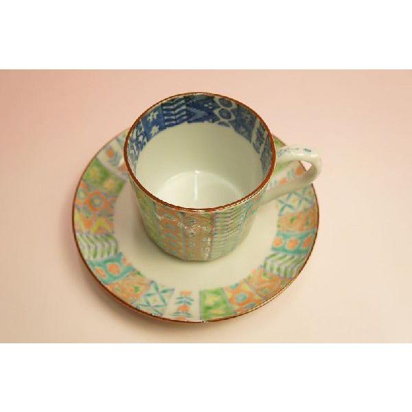 更紗（さらさ）　コーヒー碗皿 |  | 01
