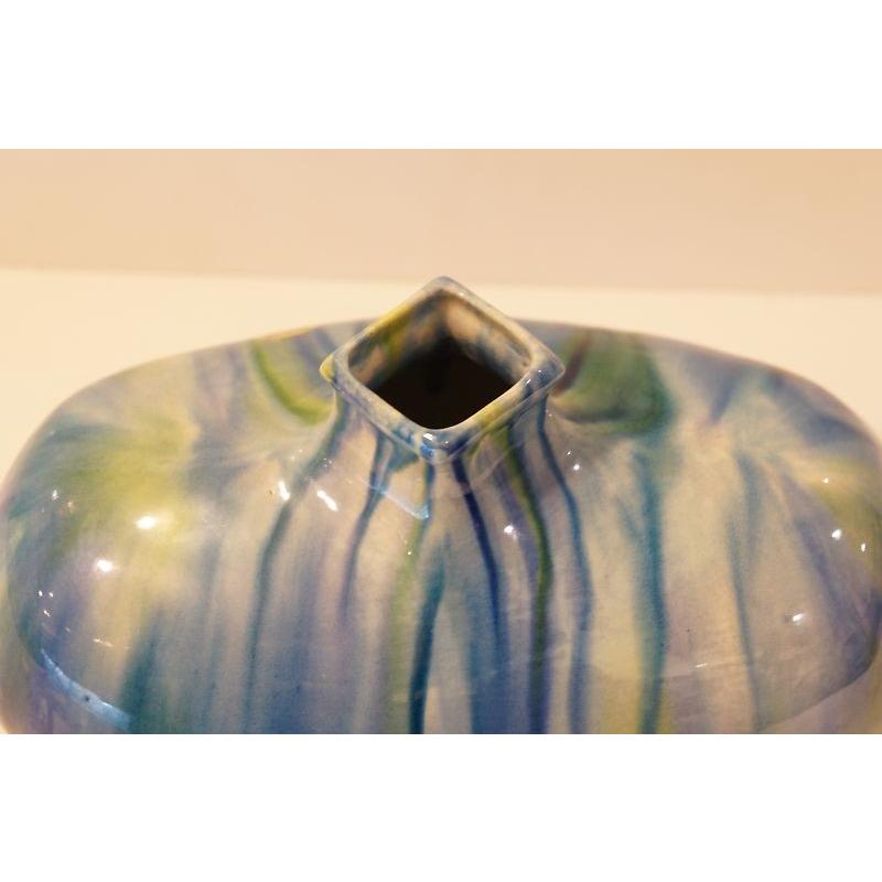 彩釉　花器（青） |  | 02