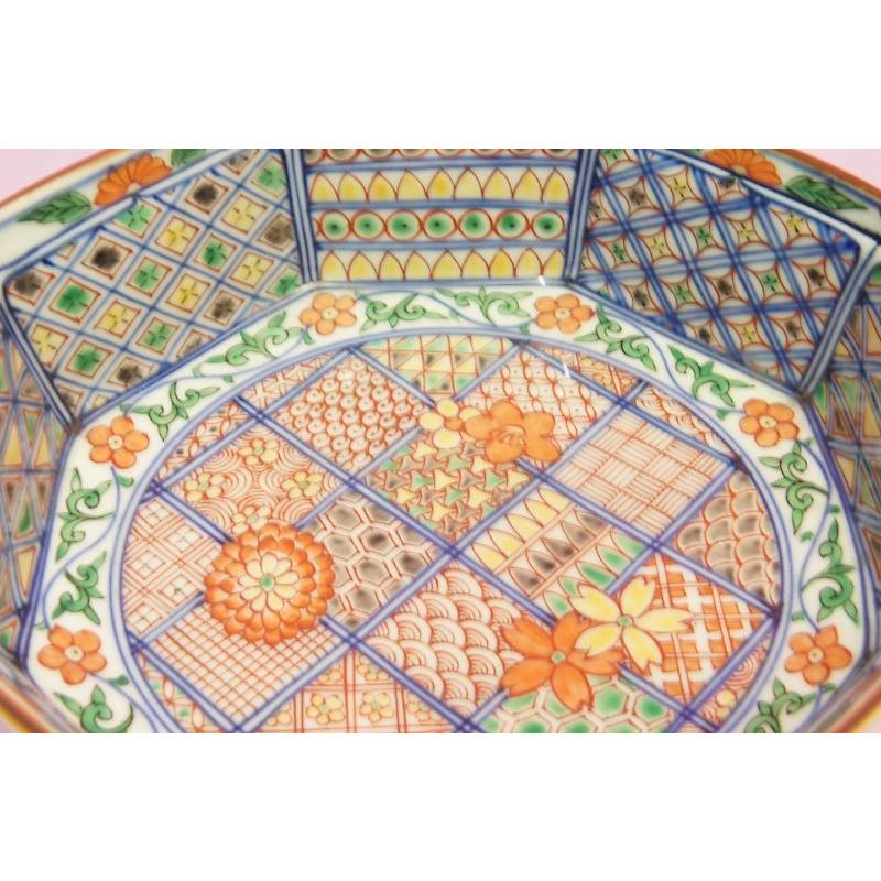 未使用保管品✨清水焼 昭阿弥 格子着彩小紋 中鉢 単品✨京焼 向付 鉢 未使用保管品✨清水焼 昭阿弥 格子着彩小紋 中鉢 単品✨京焼 向