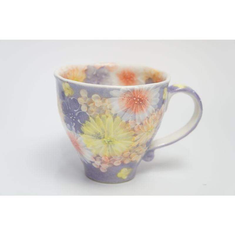 ゆずりは　紫花景色　マグカップ | 