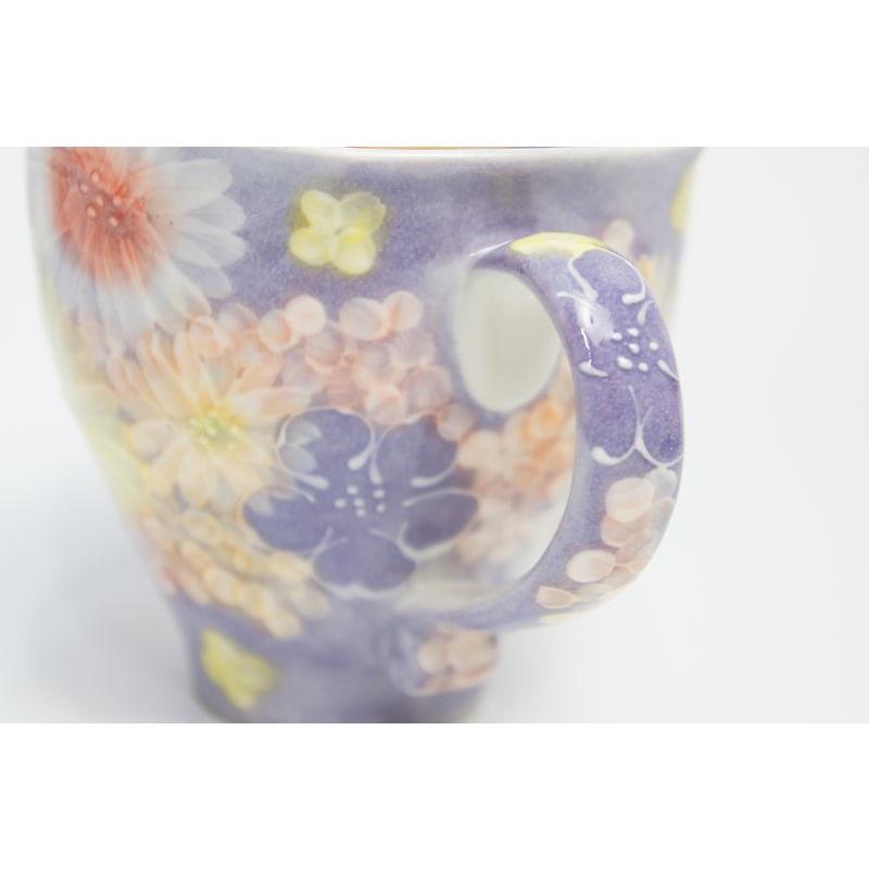 ゆずりは　紫花景色　マグカップ |  | 04