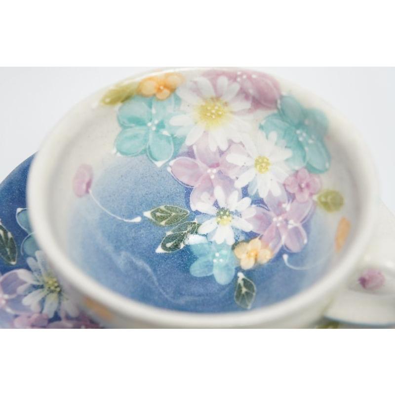 ゆずりは　青彩花化粧　碗皿 |  | 01