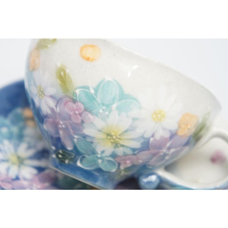 ゆずりは　青彩花化粧　碗皿 |  | 02
