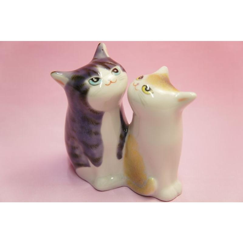 紫金釉彩 3．8号仲良し猫 : 食器のみつはた - 通販 - Yahoo!ショッピング
