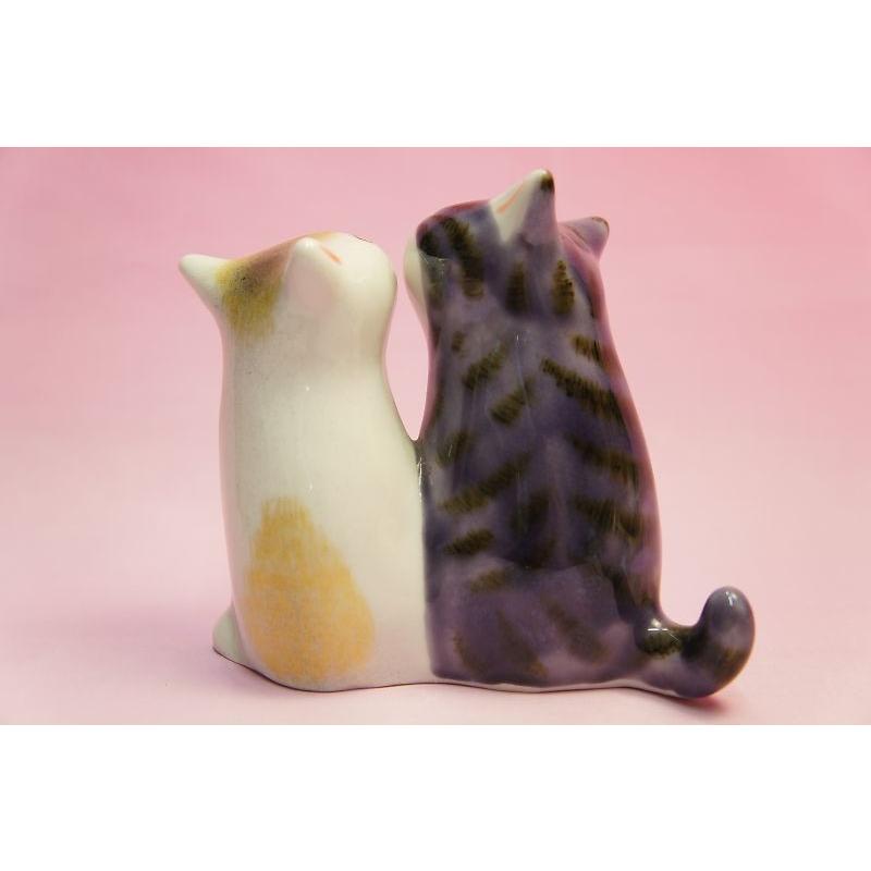 紫金釉彩 3．8号仲良し猫 : 食器のみつはた - 通販 - Yahoo!ショッピング