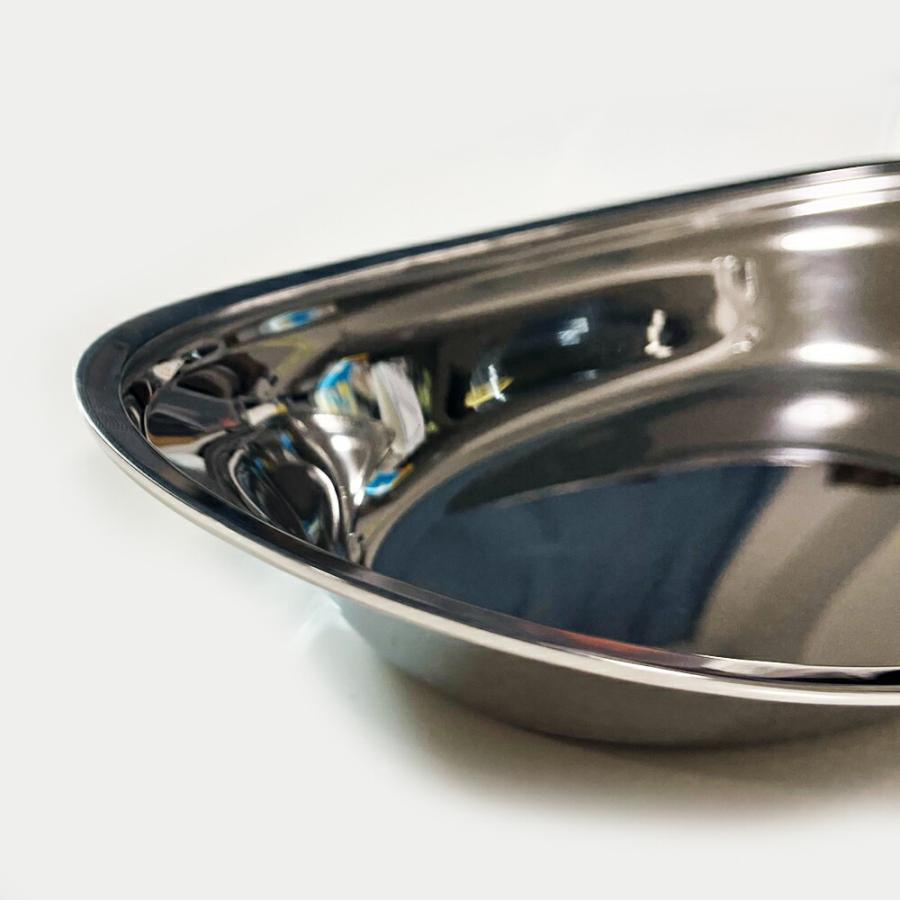 イケダ IKD 18-8ステンレス カレー皿 大 日本製 ステンレス 食器 イケダ IKD 18-8ステンレス カレー皿 大 日本製 ステンレス 食器