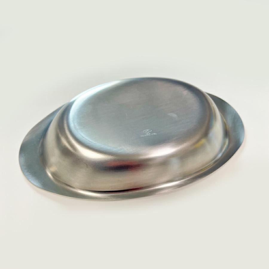 イケダ IKD 18-8ステンレス カレー皿 楕円皿 小 日本製 食器 プレート