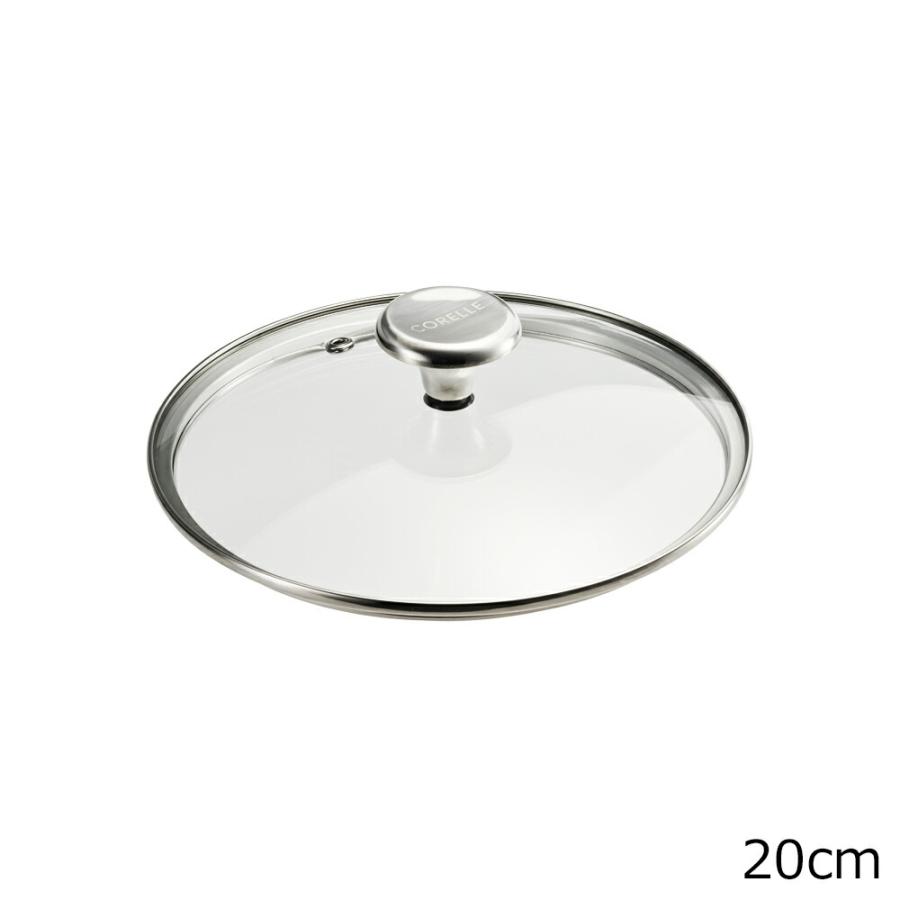 CORELLE DuraNano 20cm 鍋 蓋付き CORELLE（コレール） DuraNano フライパン専用ガラス蓋 20cm 硝子 がら